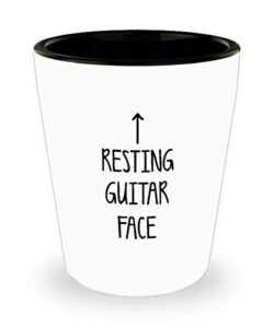 for guitarists drinking resting guitar drinking face funny witty gag ideas drinking shot glass shooter birthday stocking stuffer
