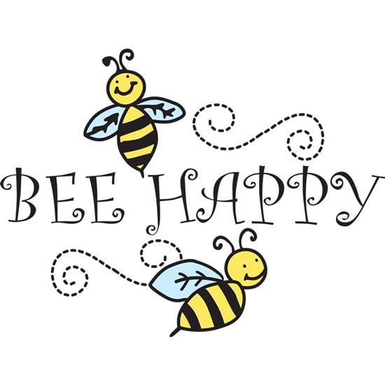 CafePress Bee Happy Mug Ceramic Coffee Mug, Tea Cup 11 oz