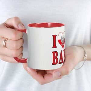 CafePress I Heart My Babcia Mug Ceramic Coffee Mug, Tea Cup 11 oz