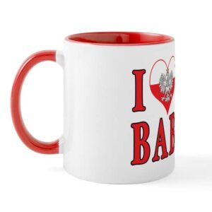 CafePress I Heart My Babcia Mug Ceramic Coffee Mug, Tea Cup 11 oz