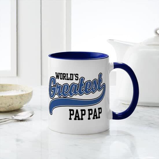 CafePress World's Greatest Pap Pap Mug Ceramic Coffee Mug, Tea Cup 11 oz