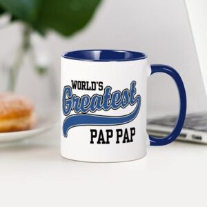 CafePress World's Greatest Pap Pap Mug Ceramic Coffee Mug, Tea Cup 11 oz