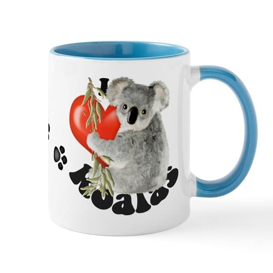 CafePress I Love Koalas Mug Ceramic Coffee Mug, Tea Cup 11 oz