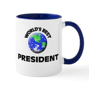 cafepress world’s best president mug ceramic coffee mug, tea cup 11 oz