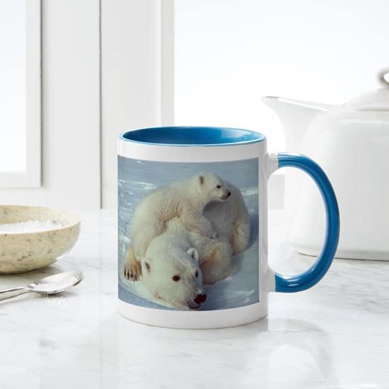 CafePress Polar Bear Mugs Ceramic Coffee Mug, Tea Cup 11 oz