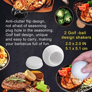 POLIGO 7PCS Golf-Club Style BBQ Tools Grilling Tools with Rubber Handle - Stainless Steel Grilling Accessories for Outdoor Grill Set Premium Grill Utensils Set Christmas Birthday Gifts for Dad Men