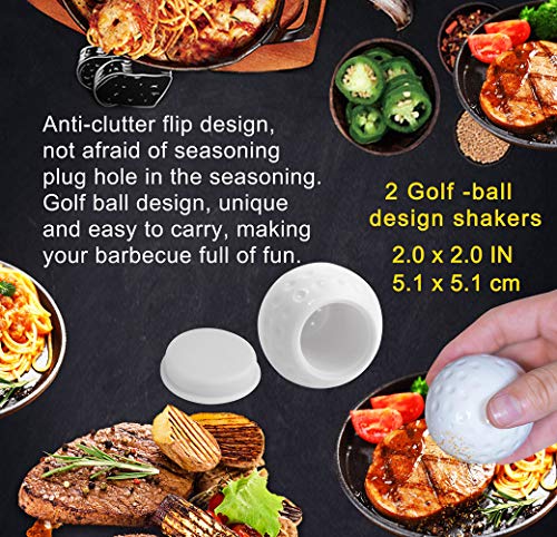 POLIGO 7PCS Golf-Club Style BBQ Tools Grilling Tools with Rubber Handle - Stainless Steel Grilling Accessories for Outdoor Grill Set Premium Grill Utensils Set Christmas Birthday Gifts for Dad Men