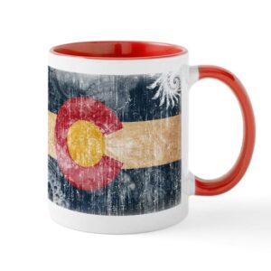 cafepress colorado flag mug ceramic coffee mug, tea cup 11 oz