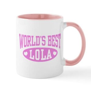 cafepress world’s best lola mug ceramic coffee mug, tea cup 11 oz