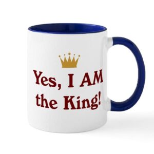 cafepress yes, i am the king mug ceramic coffee mug, tea cup 11 oz