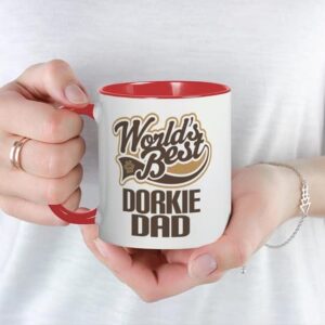 CafePress Dorkie Dog Dad Mug Ceramic Coffee Mug, Tea Cup 11 oz