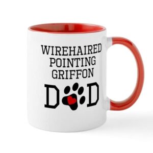 cafepress wirehaired pointing griffon dad mugs ceramic coffee mug, tea cup 11 oz