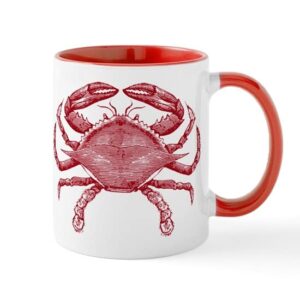 CafePress Vintage Crab Mug Ceramic Coffee Mug, Tea Cup 11 oz