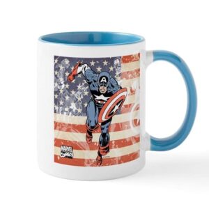 cafepress patriotic captain america mug ceramic coffee mug, tea cup 11 oz