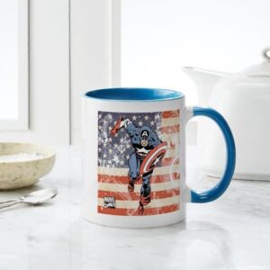 CafePress Patriotic Captain America Mug Ceramic Coffee Mug, Tea Cup 11 oz