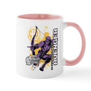 cafepress hawkeye sharp shooting avenger mug ceramic coffee mug, tea cup 11 oz