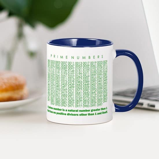 CafePress Prime Numbers: Mathematics Mugs Ceramic Coffee Mug, Tea Cup 11 oz