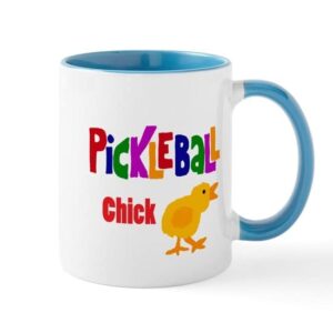 cafepress funny pickleball chick mugs ceramic coffee mug, tea cup 11 oz