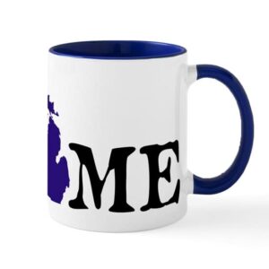 cafepress home michigan mugs ceramic coffee mug, tea cup 11 oz