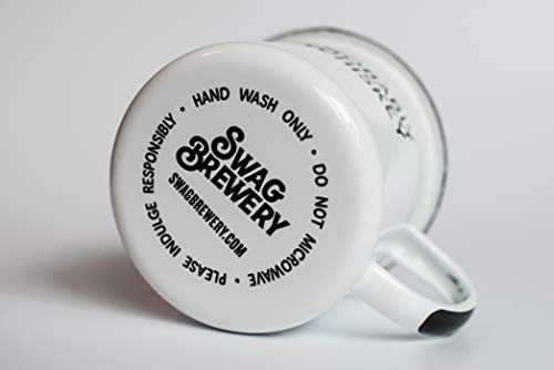 PROBABLY WHISKEY | Enamel "Coffee" Mug | Funny Bar Gift for Whiskey, Bourbon, and Scotch Lovers, Dads, Moms, Fathers, Men, Whisky Geeks | Practical Cup for Kitchen, Campfire, Home, and Travel