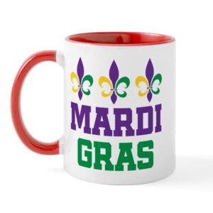 cafepress mardi gras gift mug ceramic coffee mug, tea cup 11 oz