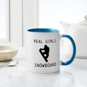 CafePress Real Girls Snowboard! Mug Ceramic Coffee Mug, Tea Cup 11 oz