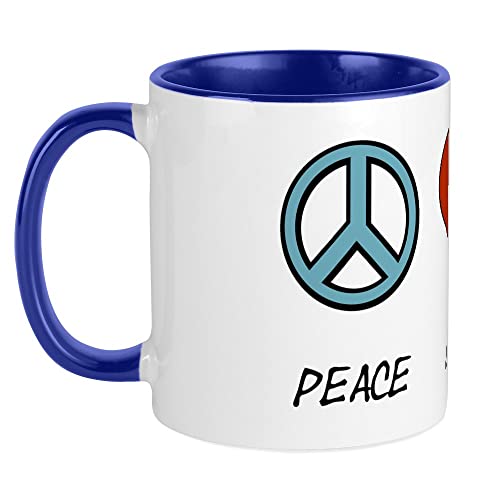 CafePress Peace.Love.Braces Mug Ceramic Coffee Mug, Tea Cup 11 oz