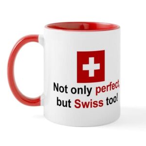 cafepress perfect swiss mug ceramic coffee mug, tea cup 11 oz