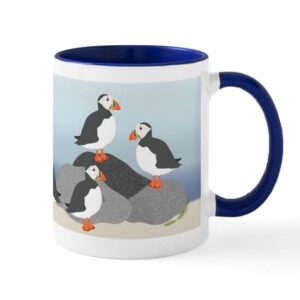 cafepress puffin 11 oz ceramic mug mugs ceramic coffee mug, tea cup 11 oz