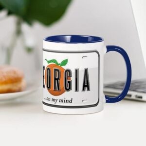 CafePress Georgia Plate Mug Ceramic Coffee Mug, Tea Cup 11 oz