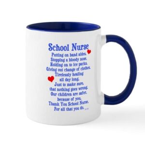 cafepress school nurse mug ceramic coffee mug, tea cup 11 oz