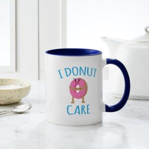 CafePress I Donut Care Mugs Ceramic Coffee Mug, Tea Cup 11 oz