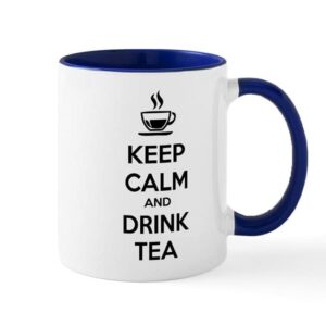 CafePress Keep Calm And Drink Tea Mug Ceramic Coffee Mug, Tea Cup 11 oz