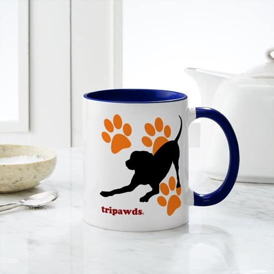 CafePress Tripawds Hound Dog Mugs Ceramic Coffee Mug, Tea Cup 11 oz