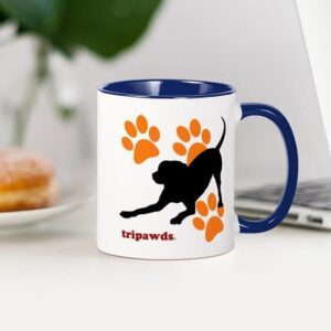 CafePress Tripawds Hound Dog Mugs Ceramic Coffee Mug, Tea Cup 11 oz