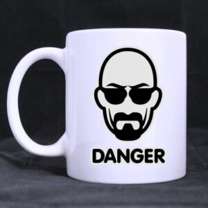 all things amz fashion mustache man danger ceramic coffee white mug (11 ounce) tea cup – best gift for birthday,christmas and new year