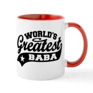 CafePress World's Greatest Baba Mug Ceramic Coffee Mug, Tea Cup 11 oz