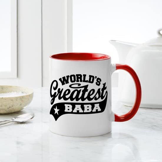 CafePress World's Greatest Baba Mug Ceramic Coffee Mug, Tea Cup 11 oz