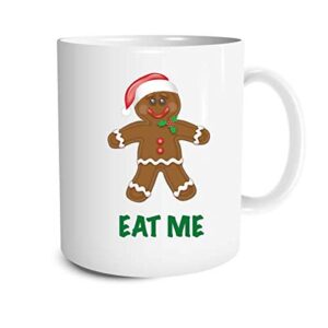 gingerbread man, eat me – funny mug, makes a great gift …