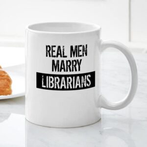 CafePress Real Men Marry Librarians Mugs Ceramic Coffee Mug, Tea Cup 11 oz