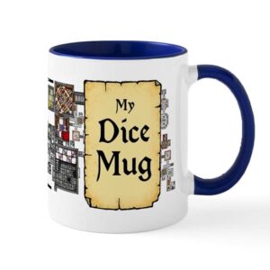 cafepress my dice mug dungeon map ceramic coffee mug, tea cup 11 oz