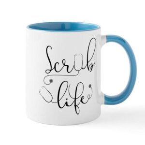 cafepress scrub life ceramic coffee mug, tea cup 11 oz