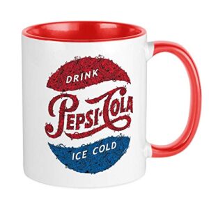 cafepress pepsi logo doodle ceramic coffee mug, tea cup 11 oz