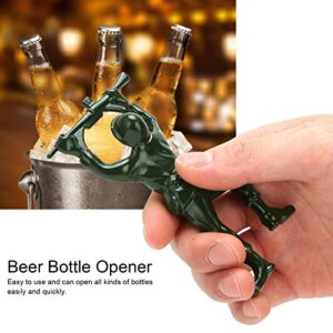 2 Pcs Green Army Man Bottle Opener, Creative 3d Mini Soldier Beer Wine Bottle Opener Beverage Easy Opening Bottle Opener Funny Bottle Opener Bartender Compatible Coke Bottle 0pener