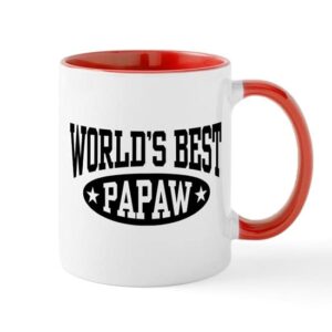 cafepress world’s best papaw mug ceramic coffee mug, tea cup 11 oz
