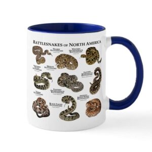 cafepress rattlesnakes of north america mug ceramic coffee mug, tea cup 11 oz