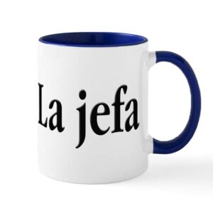 cafepress la jefa mugs ceramic coffee mug, tea cup 11 oz