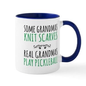 cafepress real grandmas play pickleball mugs ceramic coffee mug, tea cup 11 oz