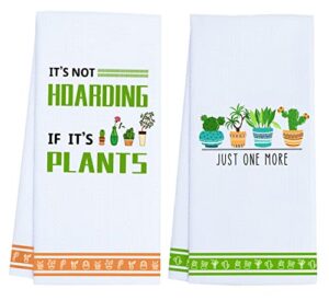 funny kitchen towels, plant gifts for plant lovers women gardener, funny birthday gift for friend, plant mom lady gifts, funny gardening gifts, housewarming gift