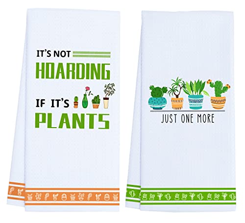 Funny Kitchen Towels, Plant Gifts for Plant Lovers Women Gardener, Funny Birthday Gift for Friend, Plant Mom Lady Gifts, Funny Gardening Gifts, Housewarming Gift